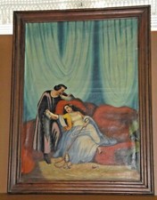 *CADRE HUILE SUR TOILE HST