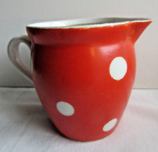 Mini Pot à lait 6 cm, modèle Confettis rouge à pois blancs, Sarreguemines