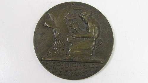 Art deco medaille electricite - deco,