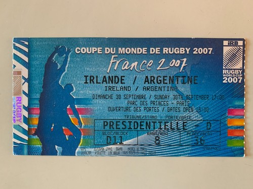 Ticket match rugby world - ticket,