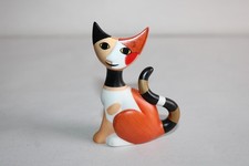 Figurine chat porcelaine