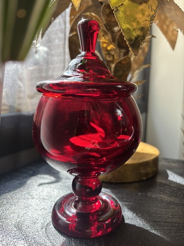 Bonbonnière vintage verre - en,