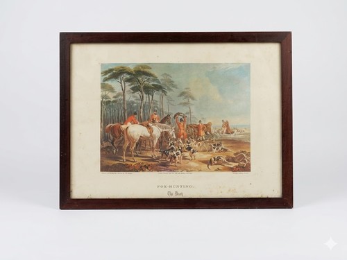Tableau gravure ancienne - , fox