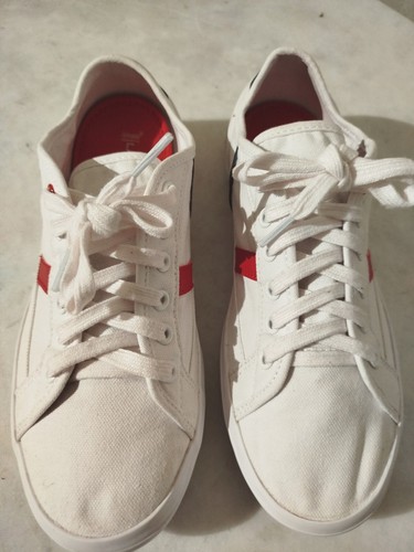 Lacoste baskets toile blanche - baskets,