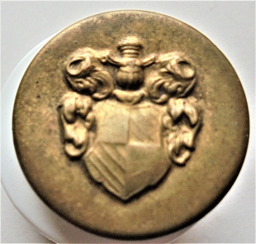 Ancien bouton laiton - , avec