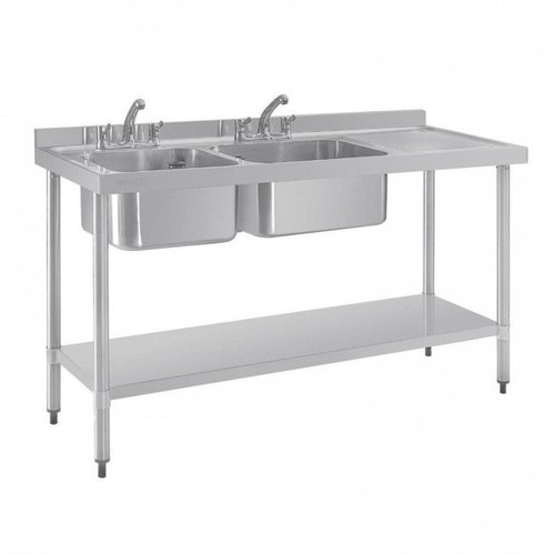 Plonge inox double - , évier