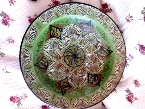 Ancien plat mural décoratif - plat,