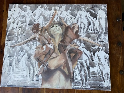 Peinture huile sur toile - peinture, l