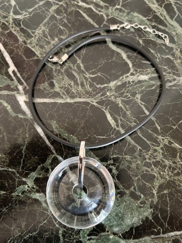 Collier disque cristal de - disque,