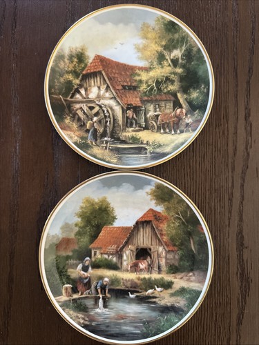 Village life painted - village,