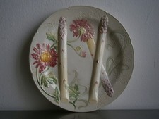 Assiette à asperges c-1900