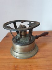 Ancien réchaud à alcool Clamfor cuivre dan son jus 13x16 cm