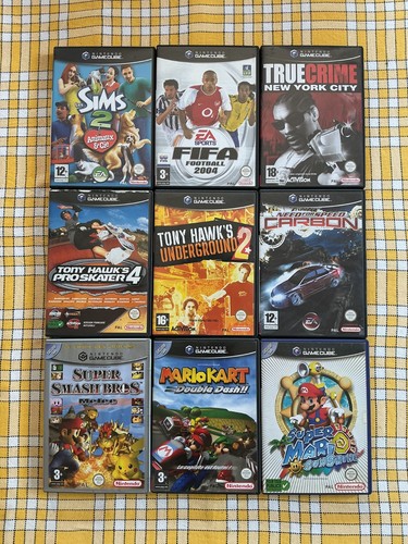 Lot jeux gamecube mario - lot,