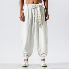 Hommes Lacet Pantalon Sarouel