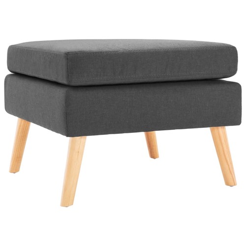 Repose pied gris foncé tissu - repose-pied,