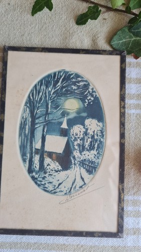 Ancienne petite litho - ancienne,