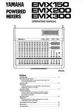 Bedienungsanleitung-Operating Instructions pour Yamaha EMX-150,EMX-200,EMX-300