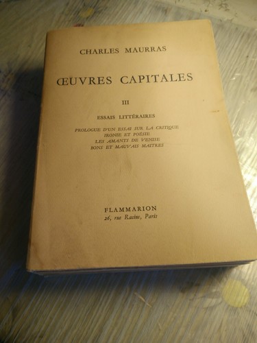 Maurras oeuvres - maurras,