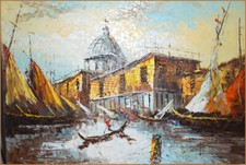 GRAND ET BEAU TABLEAU   HUILE