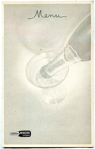 Menu ancien champagne - menu, .