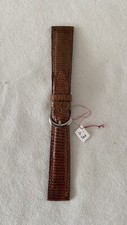 bracelet montre véritable Cuir (peau iguane) 20 mm  Couleur Marron Clair