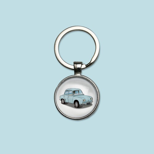 Porte clés dauphine bleu - porte-clés,
