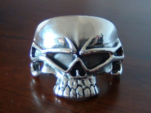 Tête mort skull biker - de,