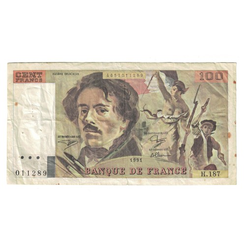 France 100 francs - 100, delacroix