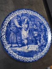 Grand plat décoratif, Signé Delfts Blauw, Holland