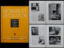 MOBILIER ET DECORATION n°3 1933 RENE HERBST, RENE LALIQUE, CINE-OPERA, PASCAUD