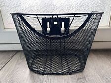 Panier Vélo avant en métal noir avec système d'attache