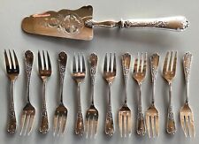 Service à gâteau en métal argenté orfèvre Liberty, modèle Louis XV, TBE