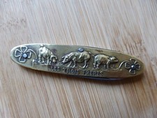 Ancien couteau de poche laiton