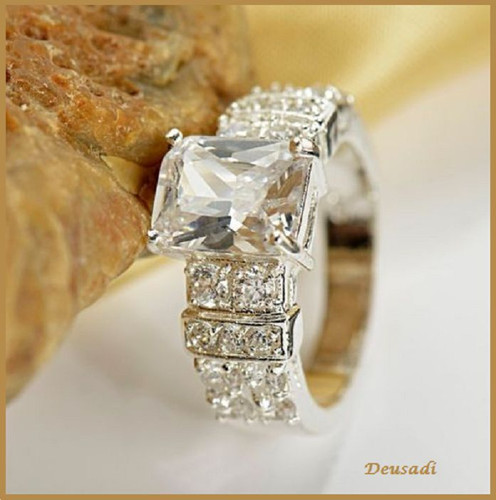 Belle bague blanc - blanc,, avec