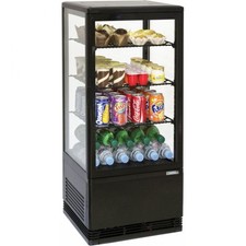 Vitrine réfrigérée positive 78 Litres noire 160 W, 220 V - MONO