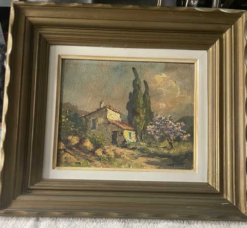 Ancien tableau huile sur