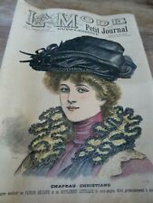 ANCIENNE REVUE LA MODE DU PETIT JOURNAL  AVEC PATRON BOLERO ELEGANT  N°11 1901