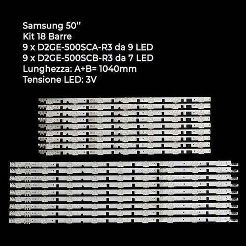 Kit barres - barres, led