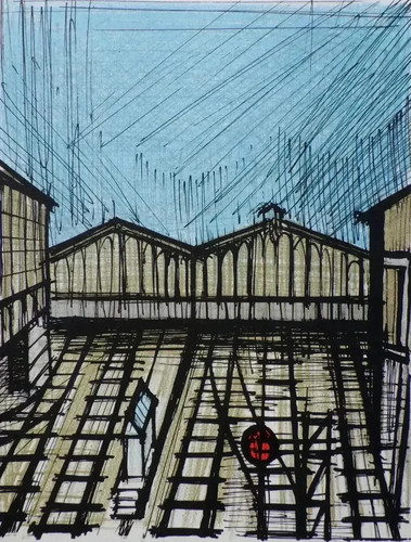 Bernard buffet la cour - :,