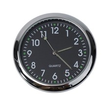 Voiture Montre Heure Universel Accessoire Analogue Tableau de Bord Quarz Noir