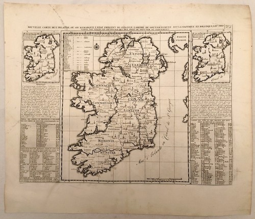 Carte ancienne irlande - carte, atlas