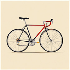 Autocollant mural autocollant vélo de route vélo autocollant mural 18 x 18 cm...