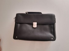 Beau cartable en cuir noir "Le