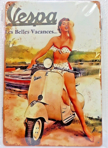 Plaque metal vintage 20x30 - plaque,
