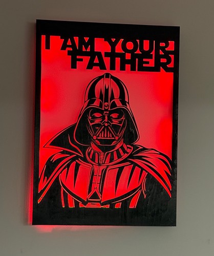 Cadre dark vador - 3d, led