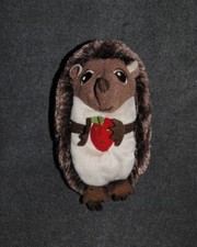 ? Doudou Herisson Fraise IKEA Vandring Brun Marron Pouet 12 Cm Peluche TTBE