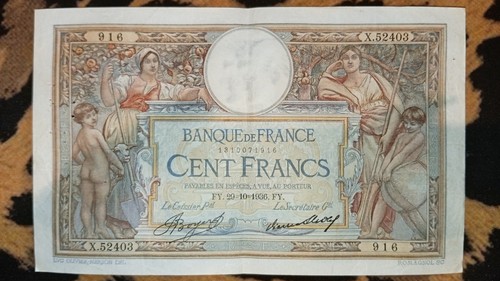 Billet 100 francs - billet, olivier