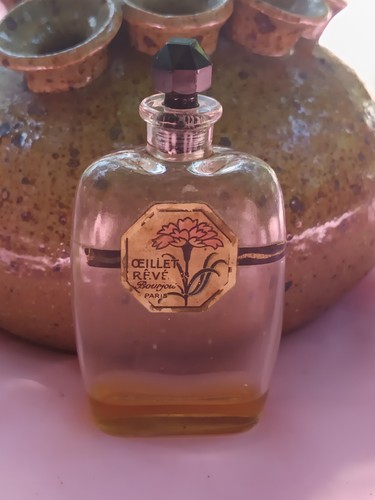 Flacon parfum ancien oeillet - parfum,