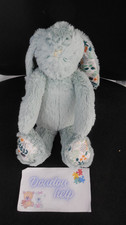 doudou peluche lapin vert menthe OSTARIA Les Minis - état NEUF -