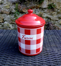 pot boite farine en tole